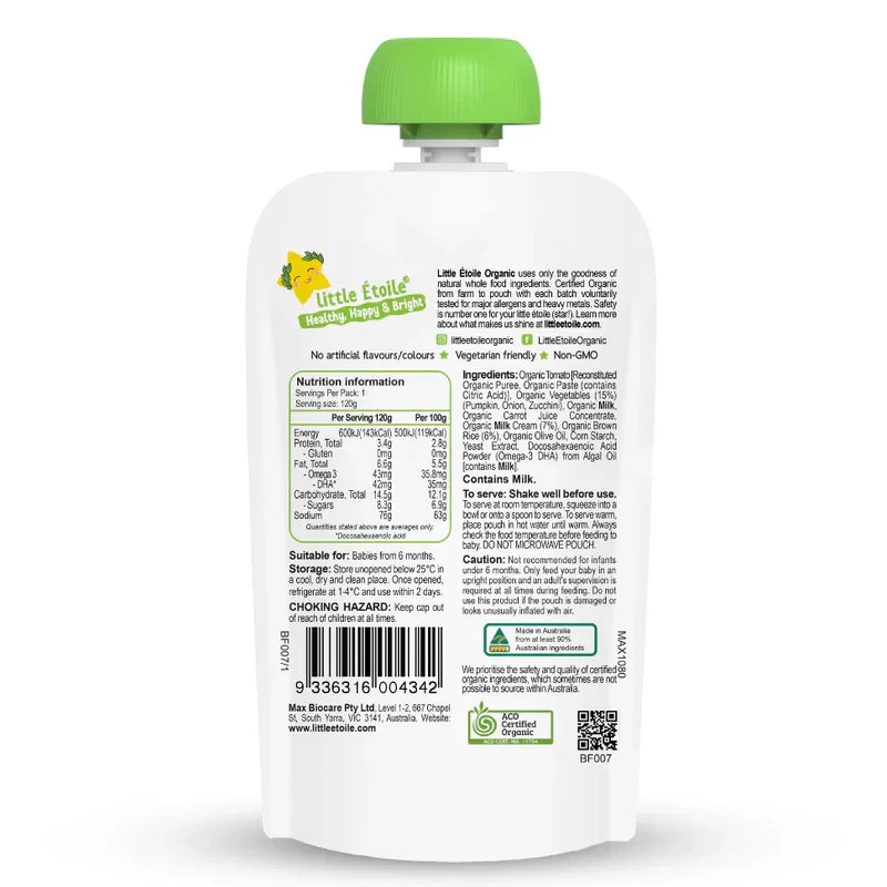 Organic Baby Food 120g