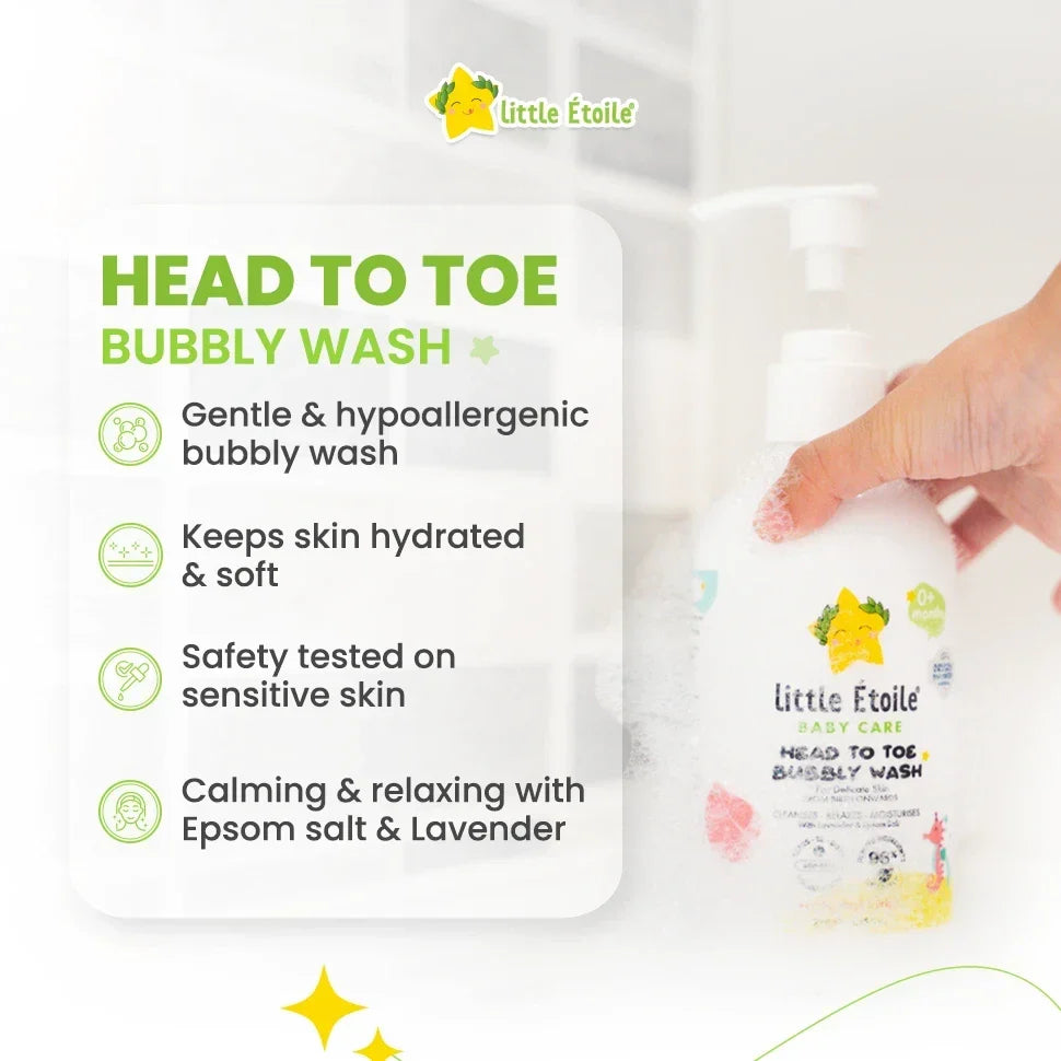 Head to Toe Bubbly Wash for Delicate Skin (0+ Months)