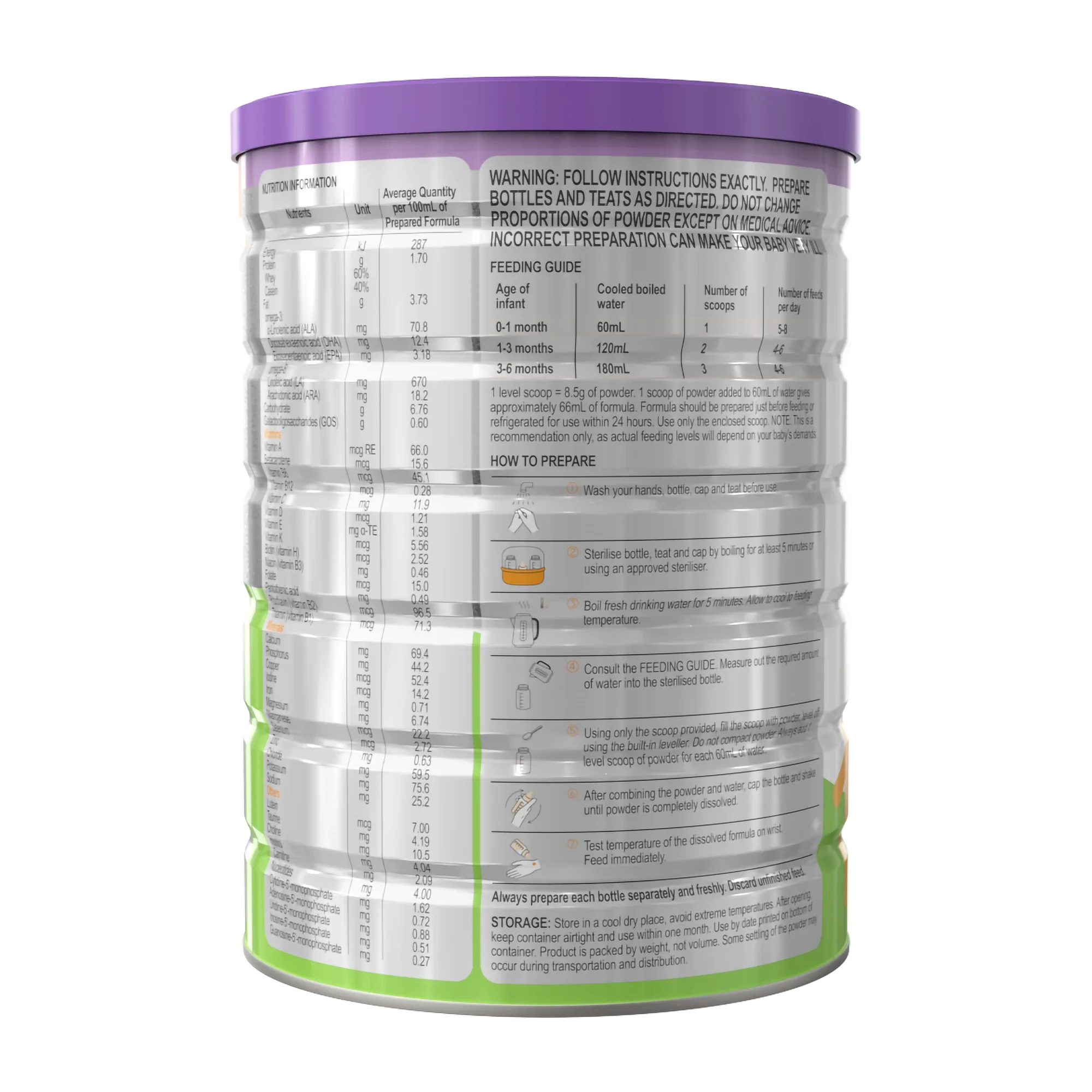 Premium Infant Formula Stage 1, 0-6 months