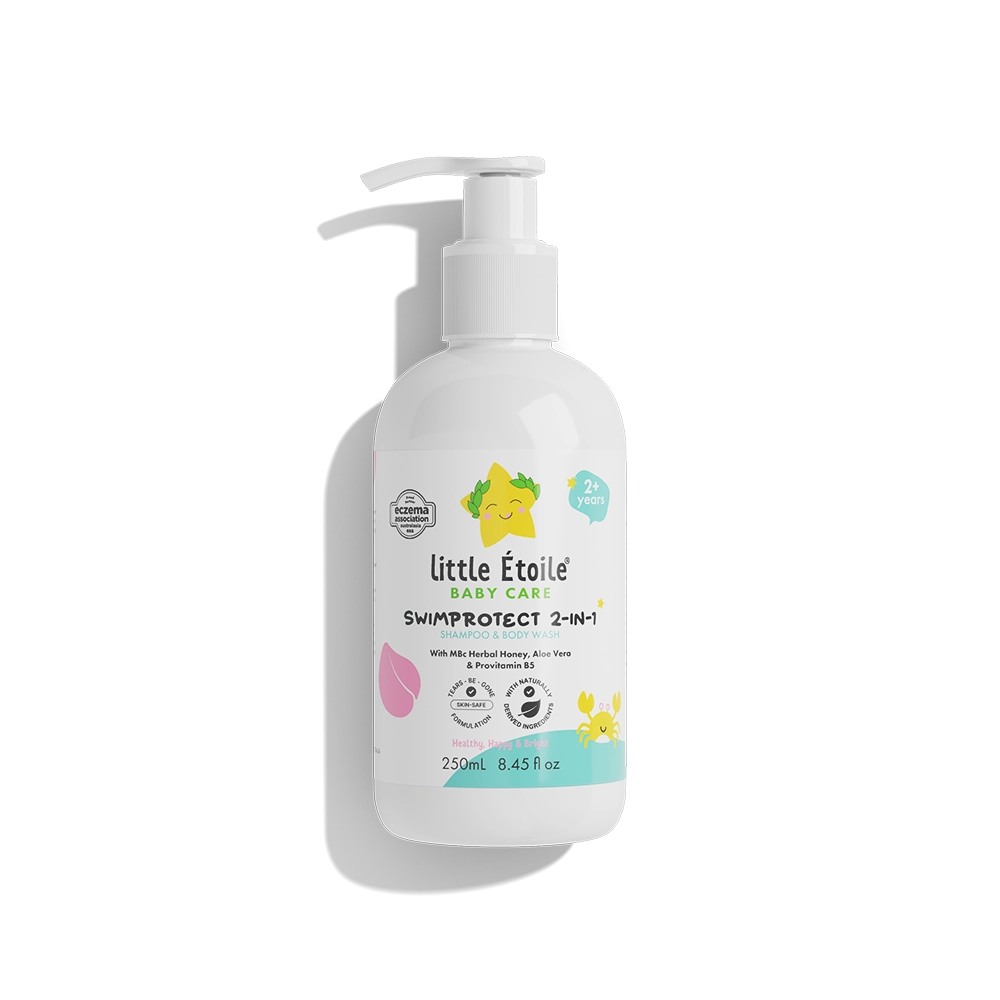 SwimProtect 2-in-1 Shampoo & Body Wash, Chlorine Removal, for 2+ Years